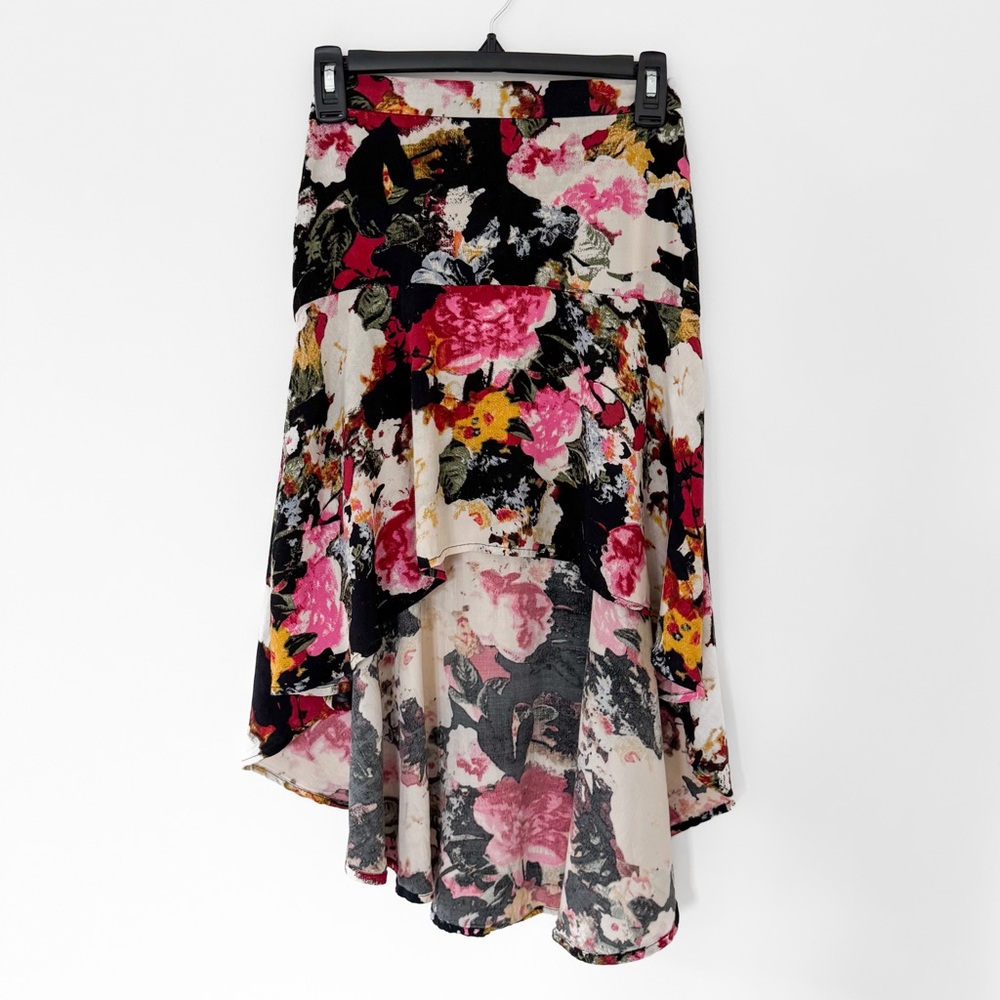 Urban Outfitters Kimchi Blue Floral High-Low Skirt - Size 0